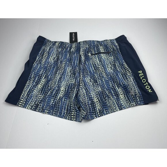 Peloton x Fourlaps 4 Laps Shorts Mens Xxl Blue Running Cycling - Picture 1 of 9